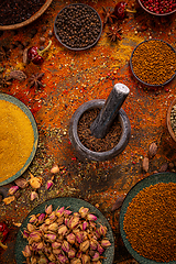 Image showing Colorful mix of spices