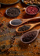 Image showing Various spices selection