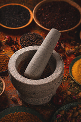 Image showing Various spices selection