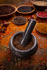 Image showing Spice and herbs composition