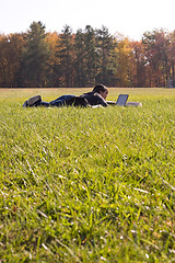 Image showing Girl on a Laptop