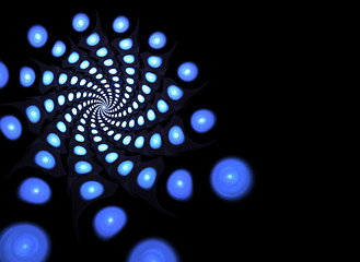 Image showing Abstract Blue Fractal