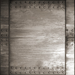 Image showing riveted steel