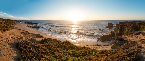 Image showing Landscape of Porto Covo beach