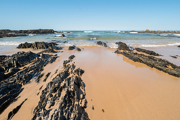 Image showing Beach with rocks in Almograve