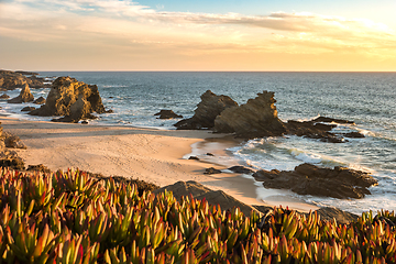 Image showing Landscape of Porto Covo beach