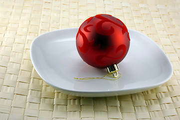 Image showing Christmas Ornament And Dish