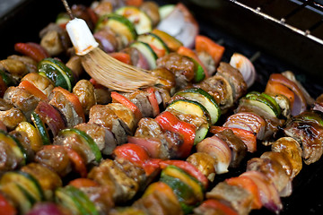 Image showing Shish Kebabs on the Grill