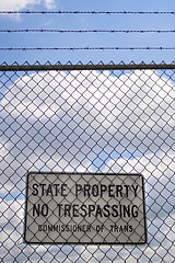 Image showing No Trespassing Sign