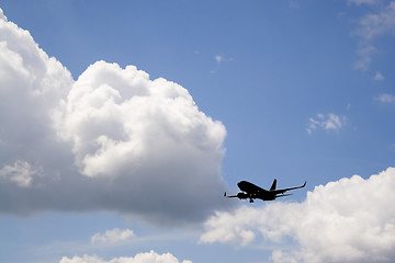 Image showing Airplane Silhouette