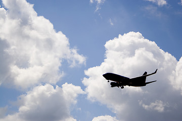 Image showing Airplane Silhouette