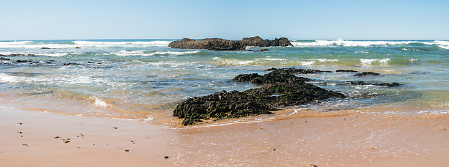 Image showing Beach with rocks in Almograve