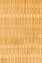 Image showing Background of rustic interlaced straw