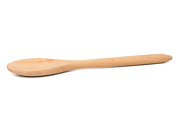 Image showing Close-up of wooden spoon