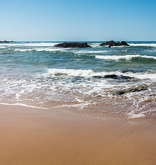 Image showing Beach with rocks in Almograve