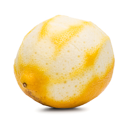 Image showing Peeled lemon fruit