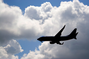 Image showing Airplane Silhouette