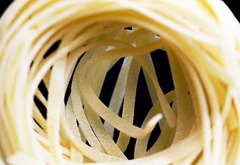 Image showing beautifully twisted wheat noodles