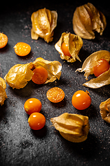 Image showing Fresh organic physalis fruit