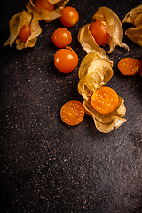 Image showing Fresh organic physalis fruit