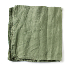 Image showing green folded cotton napkin