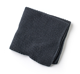 Image showing black folded cotton napkin