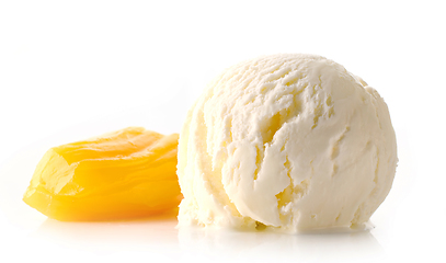 Image showing scoop of jackfruit ice cream