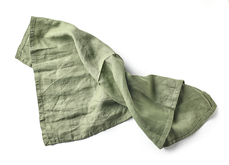 Image showing green cotton napkin