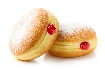 Image showing freshly baked jelly donuts