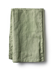 Image showing folded green cotton napkin