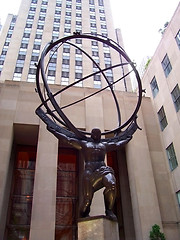 Image showing Atlas Statue