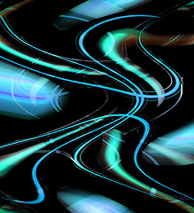 Image showing Abstract Glowing Lines