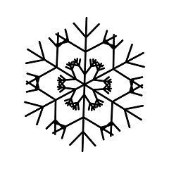 Image showing Snowflake Icon