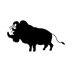 Image showing Warthog Silhouette