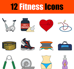 Image showing Fitness Icon Set