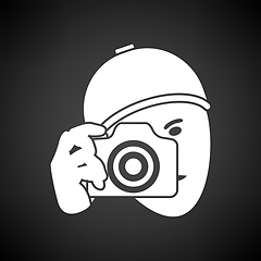 Image showing Detective With Camera Icon