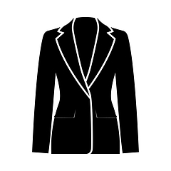 Image showing Business Woman Suit Icon