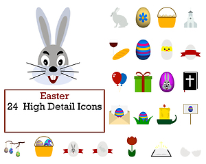 Image showing Easter Icon Set