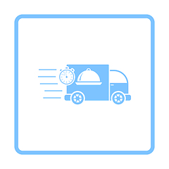 Image showing Fast Food Delivery Car Icon