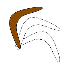 Image showing Icon Of Boomerang