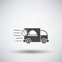 Image showing Fast Food Delivery Car Icon