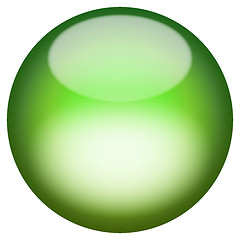 Image showing Glassy 3D Button