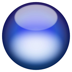 Image showing Glassy 3D Button