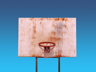 Image showing Isolated Basketball Hoop