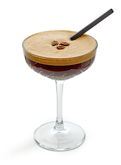 Image showing glass of espresso martini cocktail