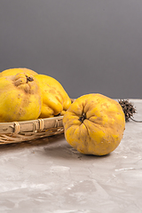 Image showing Ripe quince fruits