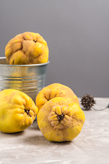 Image showing Ripe quince fruits