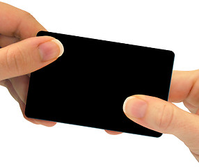 Image showing giving a card