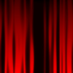 Image showing Red Curtain