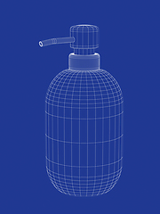 Image showing 3D model of liquid soap bottle
